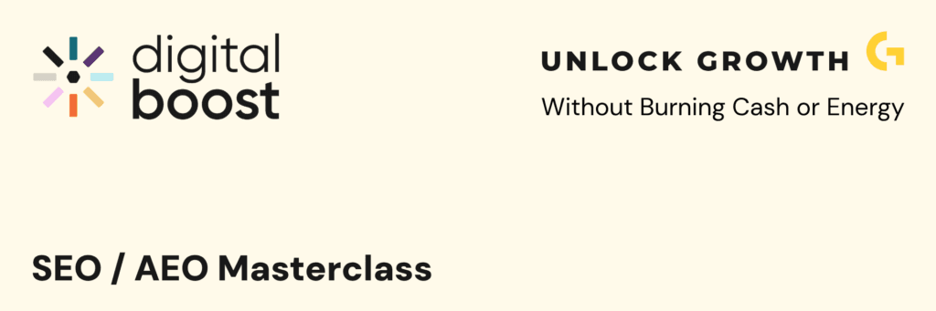 To SEO, or Not to SEO: The Diagnosis Before The Prescription – Digital Boost Masterclass